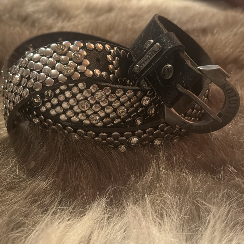 HTF Rare true religion studed rhinestone belt
